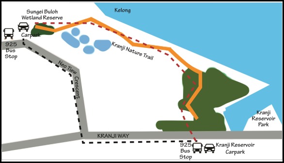 Sungei Buloh Wetland Driection Map